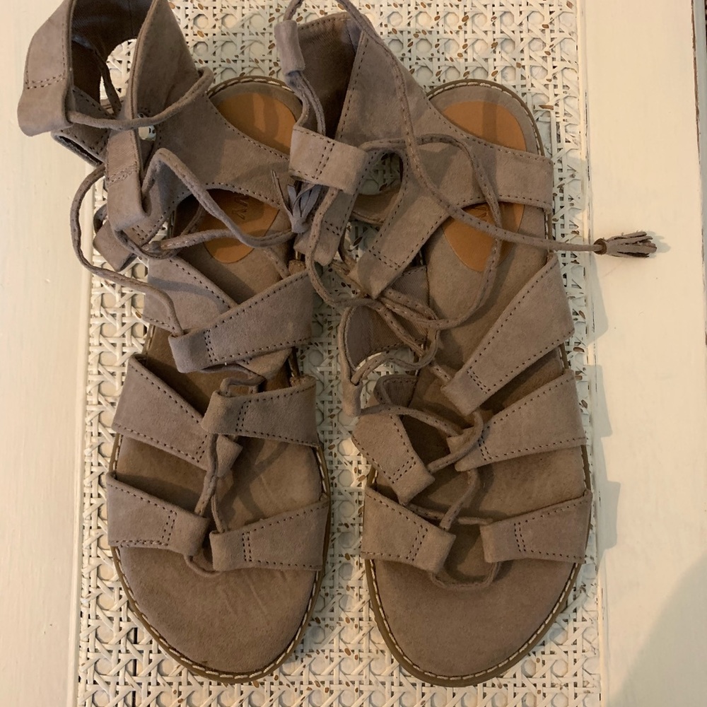 Neutral “Gladiator” Sandals